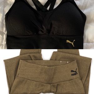 Puma sports bra and leggings